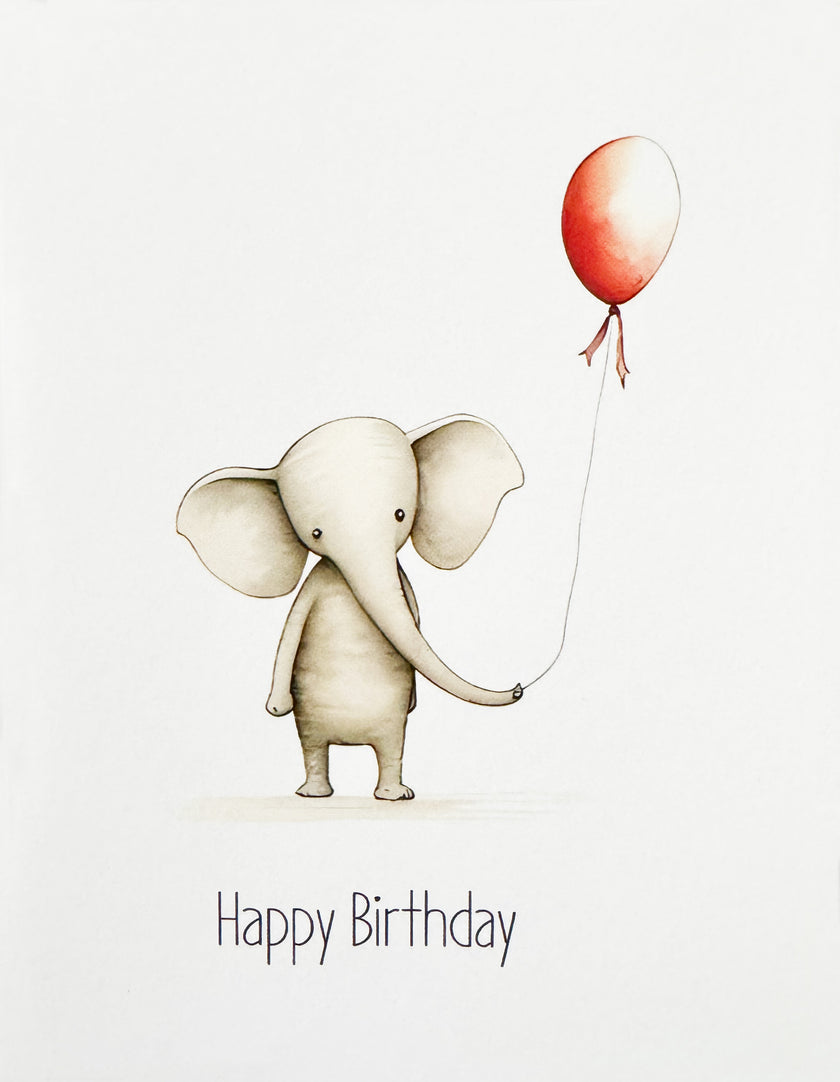 Greeting Card, Animals - Birthday (Blank)