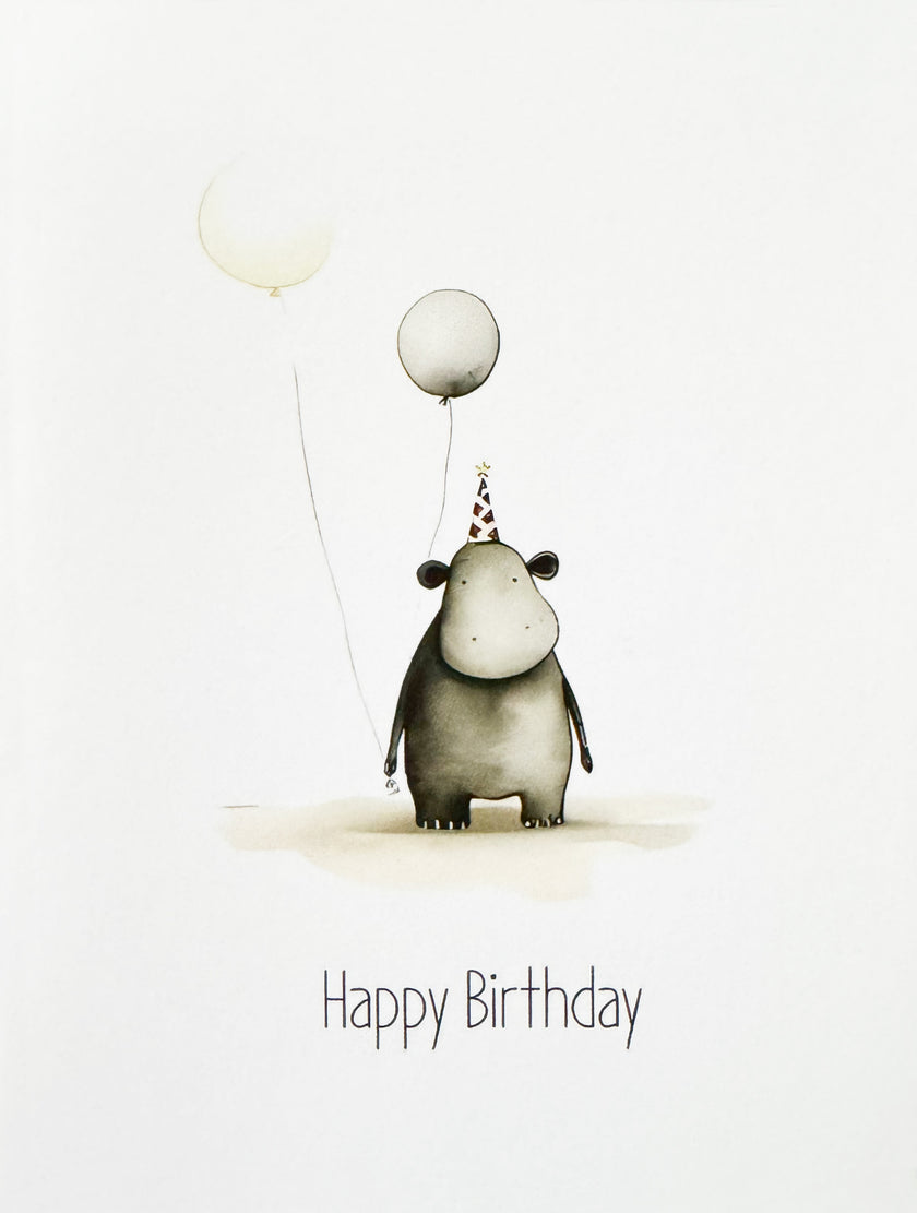 Greeting Card, Animals - Birthday (Blank)