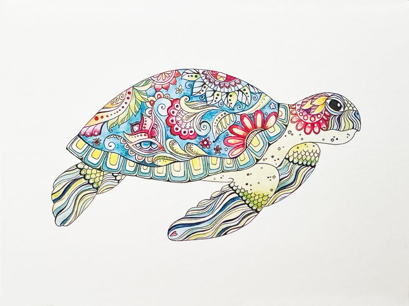 Greeting Card, Mosaic Animals - (Blank)