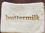 Artisan Soap Bar - Buttermilk, Oatmeal & Zinc (Premium), Rustic, Double-Milled
