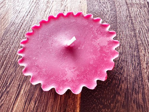 AO Floating Flower Candle - Deep Red Rose (Scent) / Wine Burgundy Colour