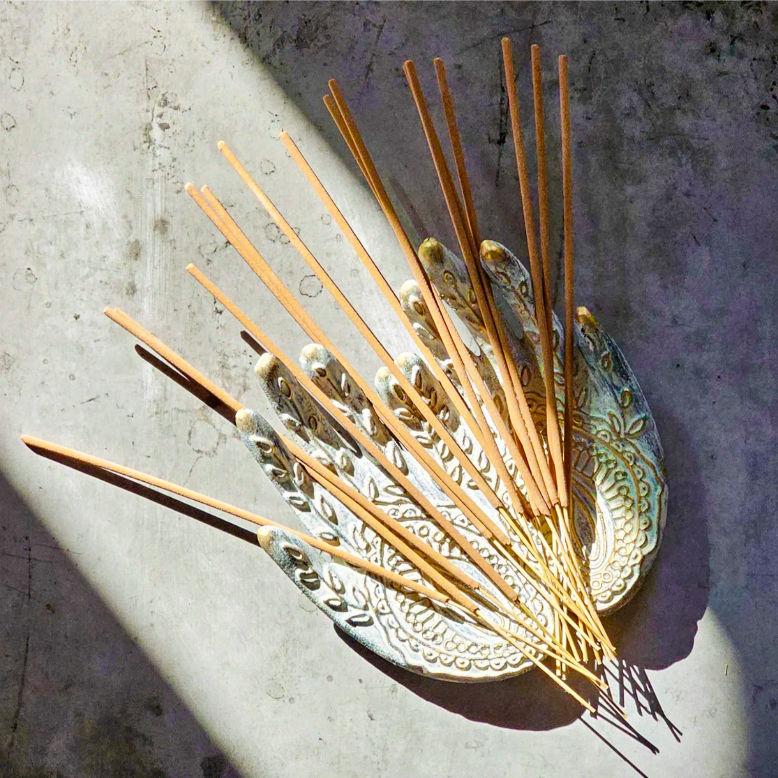100% Natural Bamboo; and Bamboo & Charcoal Incense Sticks (Premium Essential Oils), 6-pack, 10